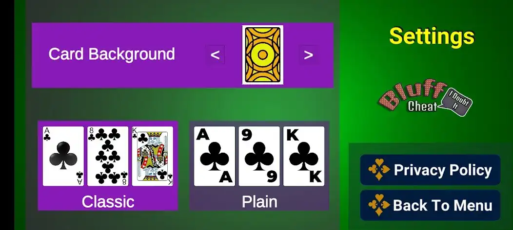 Play Bluff Card Game as an online game Bluff Card Game with UptoPlay