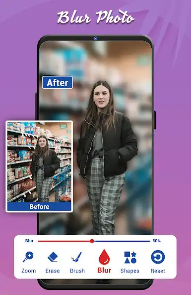Play Blur Background: Square Fit as an online game Blur Background: Square Fit with UptoPlay