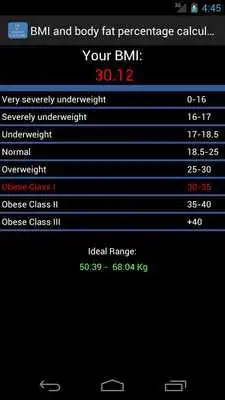 Play BMI  Body Fat Calculator