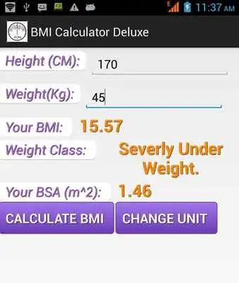 Play BMI Calculator Deluxe