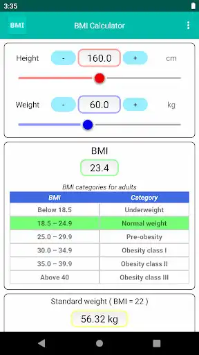 Play BMI Calculator - Easy Input with Seekbar  and enjoy BMI Calculator - Easy Input with Seekbar with UptoPlay