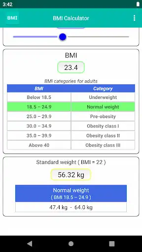 Play BMI Calculator - Easy Input with Seekbar as an online game BMI Calculator - Easy Input with Seekbar with UptoPlay