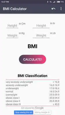 Play BMI calculator one
