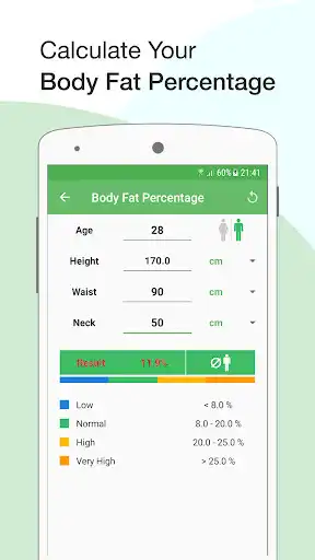 Play BMI Calculator Weight tracker as an online game BMI Calculator Weight tracker with UptoPlay