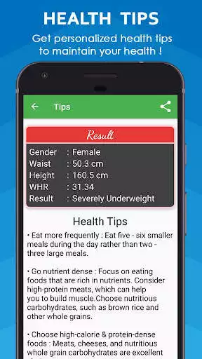 Play BMI Calculator & WHR Ratio as an online game BMI Calculator & WHR Ratio with UptoPlay