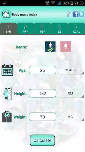Play BMI Ideal weight and calories  and enjoy BMI Ideal weight and calories with UptoPlay