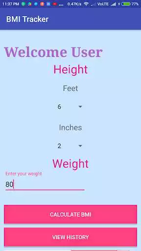 Play BMI Tracker as an online game BMI Tracker with UptoPlay