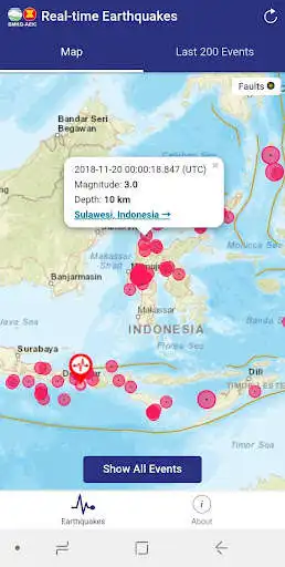 Play BMKG Real-time Earthquakes as an online game BMKG Real-time Earthquakes with UptoPlay