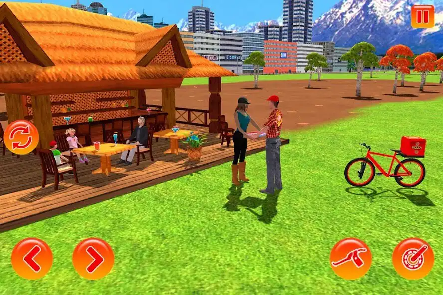 Play BMX Bicycle Pizza Delivery Boy as an online game BMX Bicycle Pizza Delivery Boy with UptoPlay