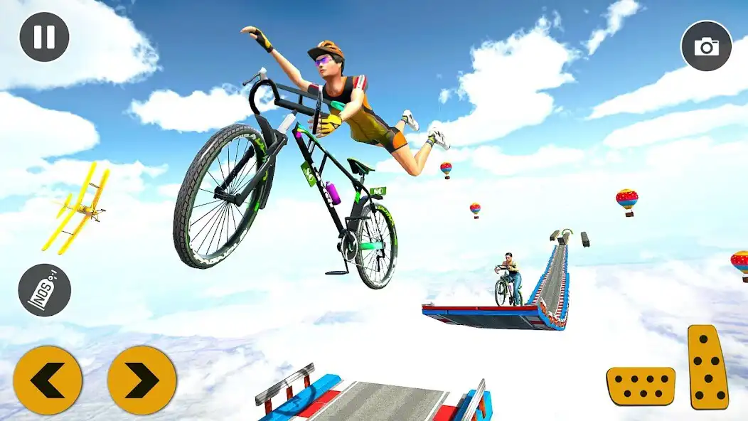 Play BMX Cycle Ramp Stunts - Bicycle Stunt Racing as an online game BMX Cycle Ramp Stunts - Bicycle Stunt Racing with UptoPlay