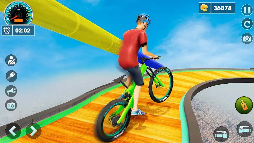Play BMX Racing Stunts Riding Game as an online game BMX Racing Stunts Riding Game with UptoPlay