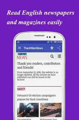 Play BNEL (Breaking News for English Learner)