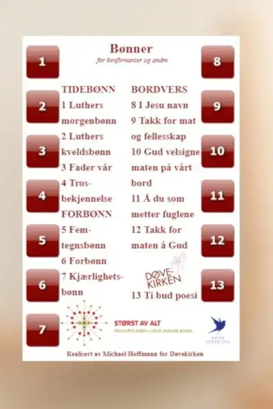 Play Bønner for konfirmanter og and as an online game Bønner for konfirmanter og and with UptoPlay