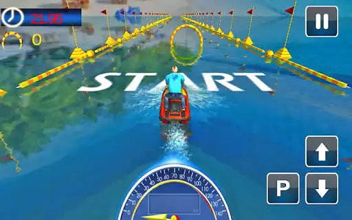 Play Boating Game in Us : Jet Ski Water Boat Racing as an online game Boating Game in Us : Jet Ski Water Boat Racing with UptoPlay