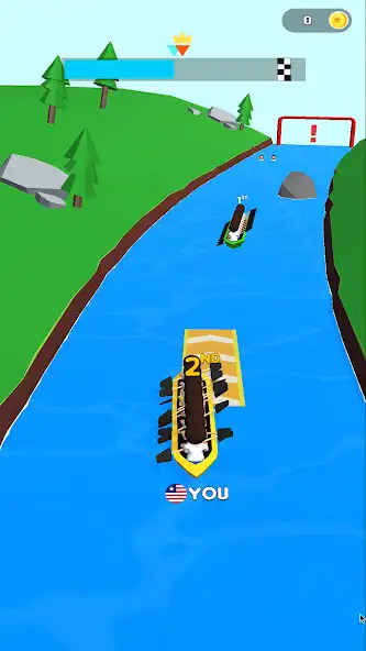 Play Boat Race 3D! as an online game Boat Race 3D! with UptoPlay