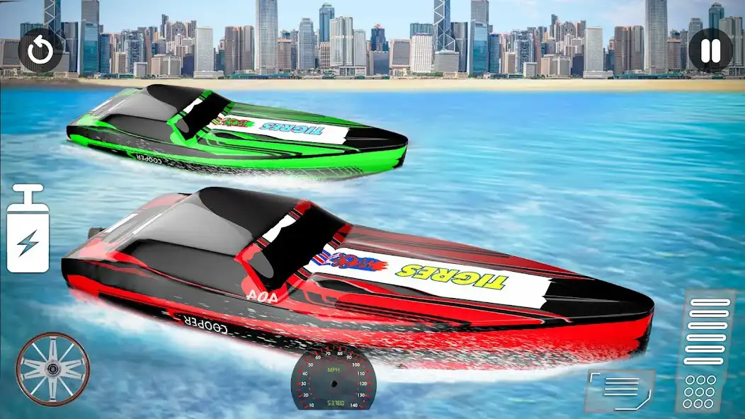 Play Boat Racing Game Jet Ski Stunt as an online game Boat Racing Game Jet Ski Stunt with UptoPlay