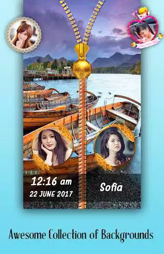 Play Boat Zipper Lock Screen