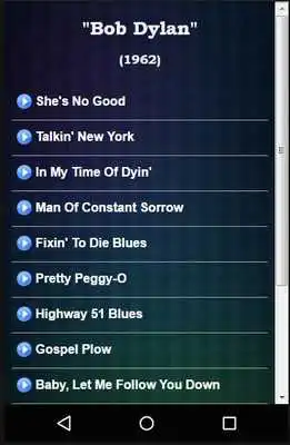 Play Bob Dylan Lyrics(1962-2016)