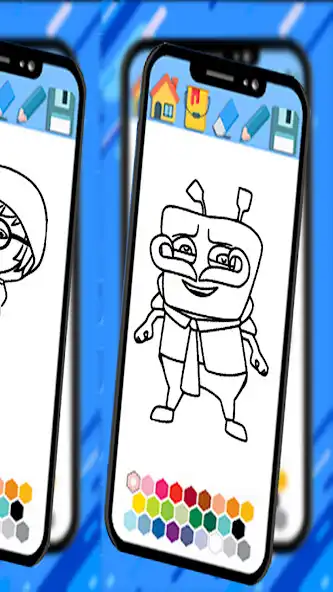 Play Boboi-boy Galaxy coloring book as an online game Boboi-boy Galaxy coloring book with UptoPlay