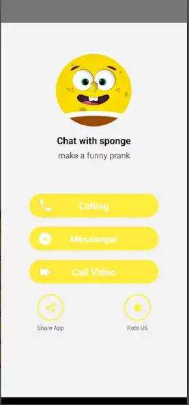 Play Bob spong Fake Video Call as an online game Bob spong Fake Video Call with UptoPlay