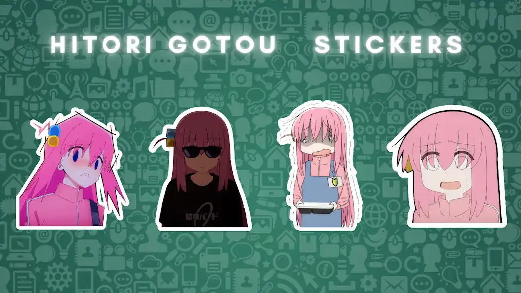 Play Bocchi the rock stickers  and enjoy Bocchi the rock stickers with UptoPlay