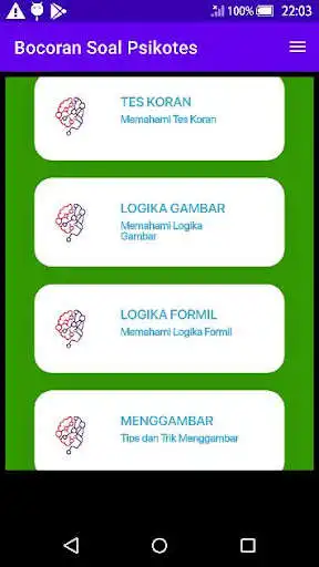 Play Bocoran Soal Psikotes  and enjoy Bocoran Soal Psikotes with UptoPlay