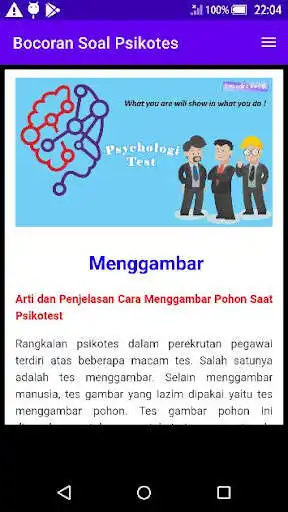 Play Bocoran Soal Psikotes as an online game Bocoran Soal Psikotes with UptoPlay