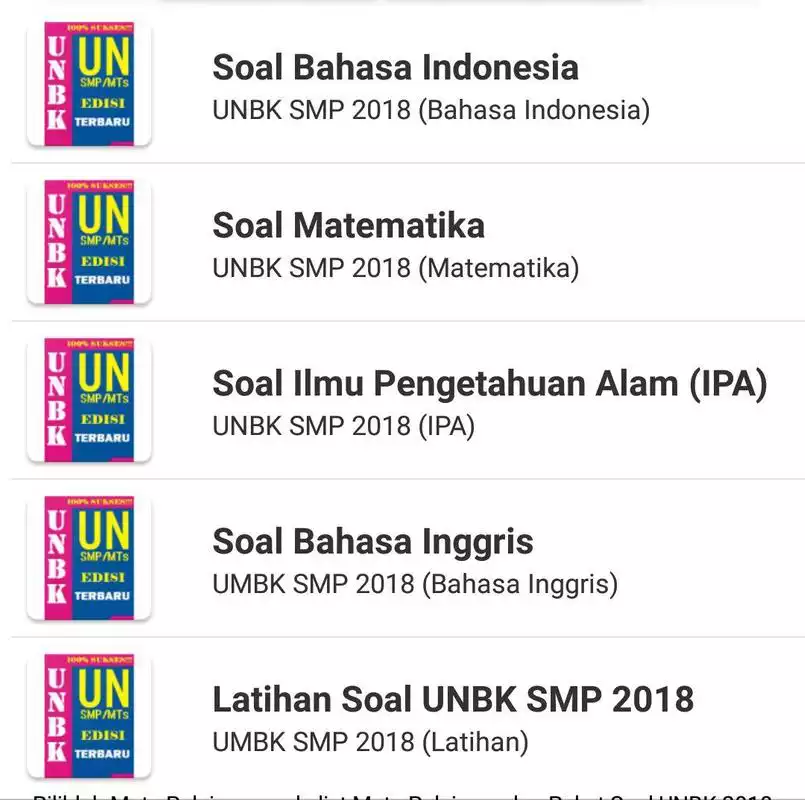 Play Bocoran Soal UNBK dan USBN Tingkat SMP 2019