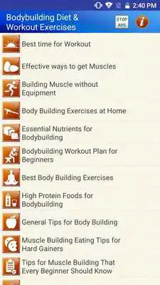 Play Bodybuilding Diet Exercises for men  Women