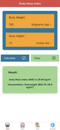 Play Body Calculator Pro: BMI, BSA, & Ideal Body Weight  and enjoy Body Calculator Pro: BMI, BSA, & Ideal Body Weight with UptoPlay