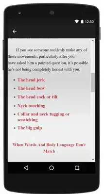 Play Body Language Of Liars