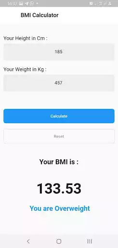 Play BODY MASS INDEX CALCULATOR as an online game BODY MASS INDEX CALCULATOR with UptoPlay