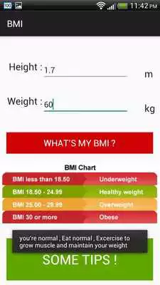Play Body Mass Index Calculator