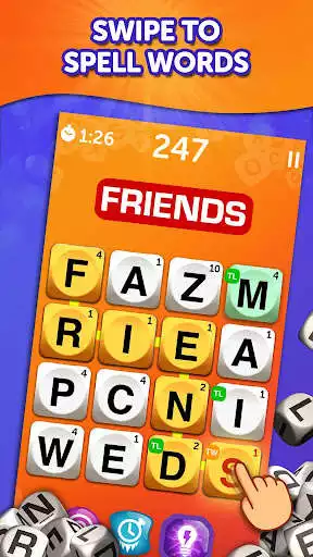 Play Boggle With Friends: Word Game as an online game Boggle With Friends: Word Game with UptoPlay