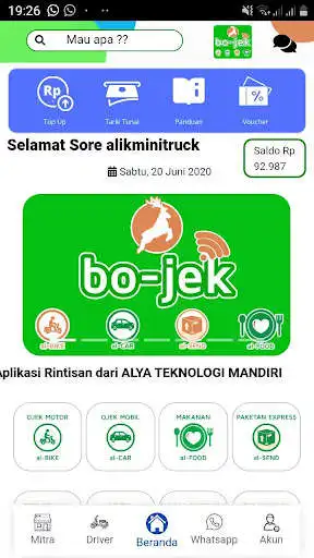 Play BO-JEK alya - transportasi dan jasa online  and enjoy BO-JEK alya - transportasi dan jasa online with UptoPlay