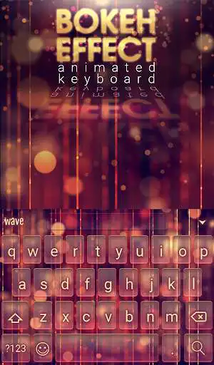 Play Bokeh Effect Animated Keyboard as an online game Bokeh Effect Animated Keyboard with UptoPlay