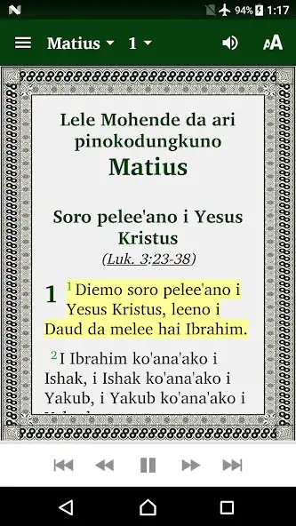 Play Boku Haratiano Apu Alla (Alkitab Bahasa Moronene) as an online game Boku Haratiano Apu Alla (Alkitab Bahasa Moronene) with UptoPlay