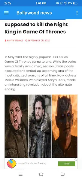 Play Bollywood NEWS 2020  and enjoy Bollywood NEWS 2020 with UptoPlay