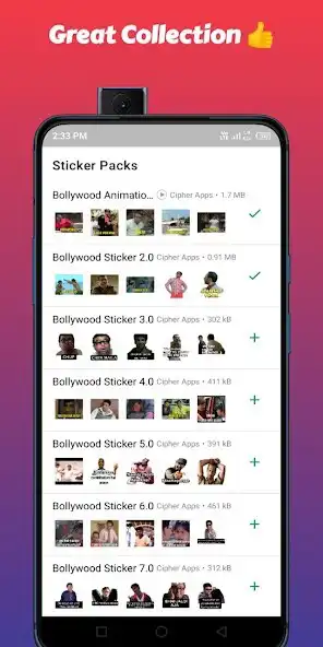 Play Bollywood Stickers for WA as an online game Bollywood Stickers for WA with UptoPlay