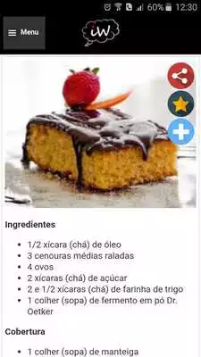 Play Bolo de Cenoura (Melhores Receitas)