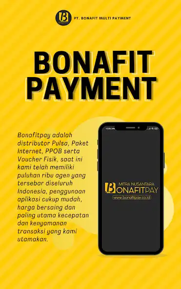 Play Bonafitpay - Pulsa, Game, PPOB  and enjoy Bonafitpay - Pulsa, Game, PPOB with UptoPlay