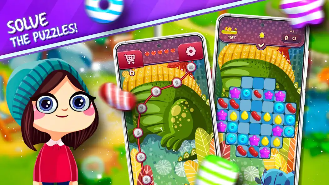 Play Bonbon Match Candy Fairy Tales as an online game Bonbon Match Candy Fairy Tales with UptoPlay