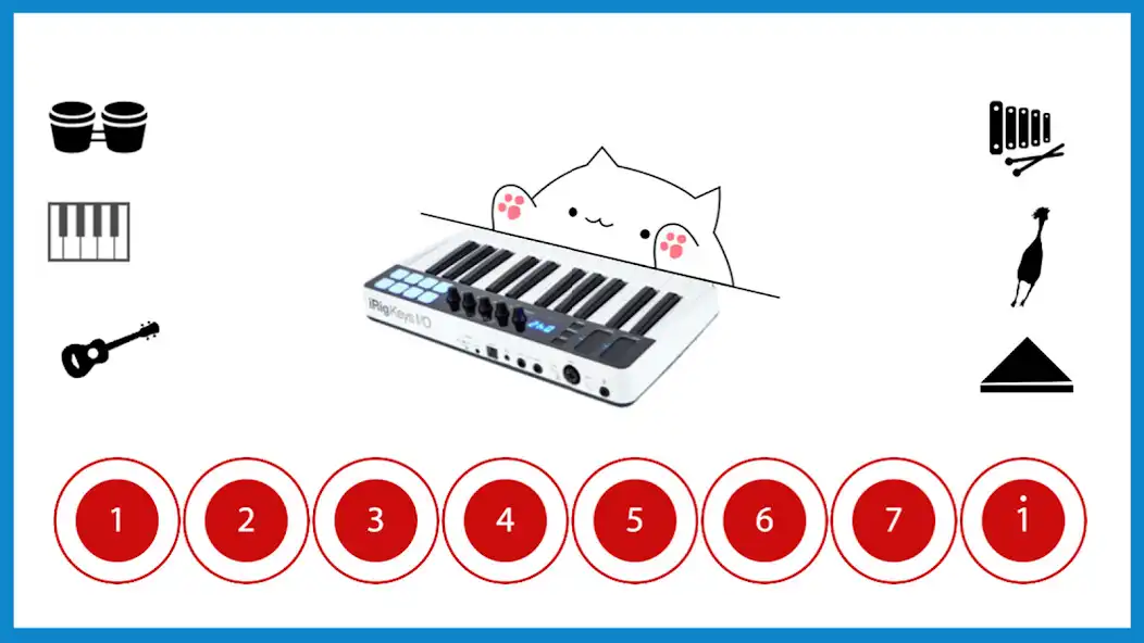 Play Bongo Cat Musical Instruments  and enjoy Bongo Cat Musical Instruments with UptoPlay
