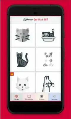 Bongo Cat Pixel Art online game with UptoPlay