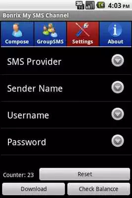 Play Bonrix My SMS Channel