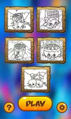 Play Book Art Shopkins Coloring Draw