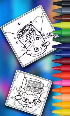 Play Book Art Shopkins Coloring Draw