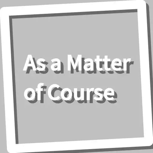 Play Book, As a Matter of Course APK