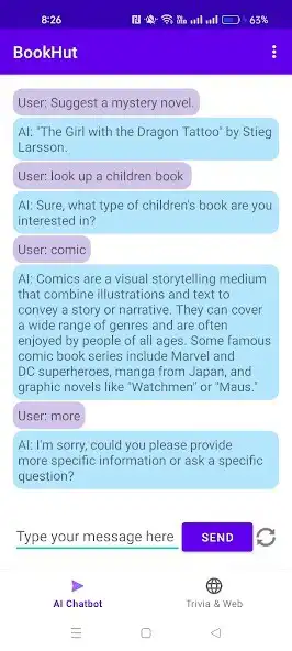 Play BookHut AI Chat as an online game BookHut AI Chat with UptoPlay