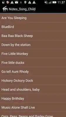 Play Book Notes Children Song